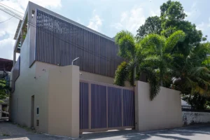 Façade of a modern house